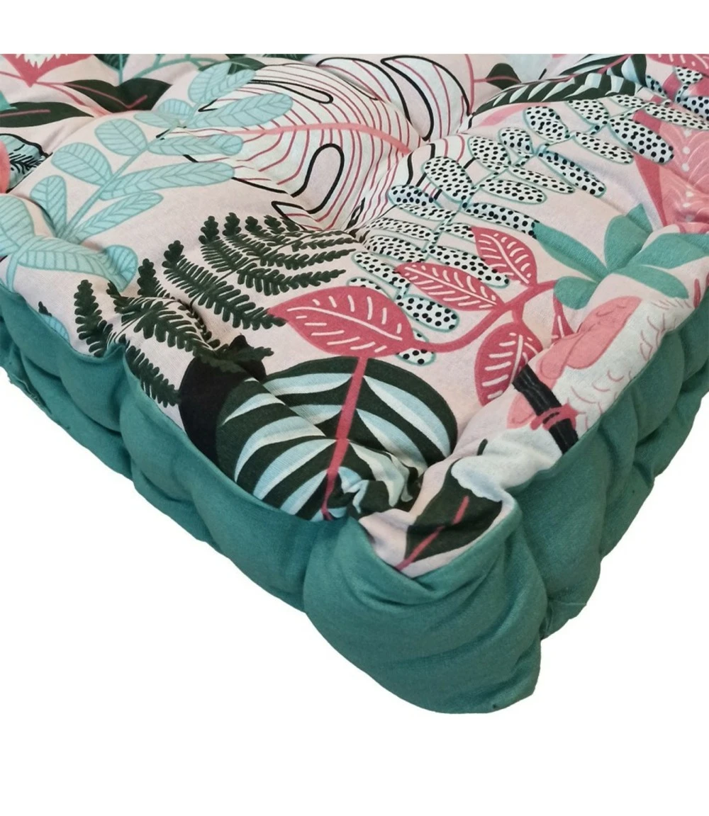 Coussin Palette 60x120 Cm Graphique Rose Coton 2 Coussin Palette 60x120 Cm Graphique Rose Coton – Image 2