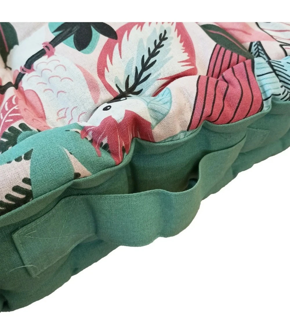 Coussin Palette 60x120 Cm Graphique Rose Coton 3 Coussin Palette 60x120 Cm Graphique Rose Coton – Image 3