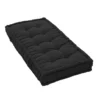 Coussin Palette 60x120 Cm Uni Paletis Noir Coton