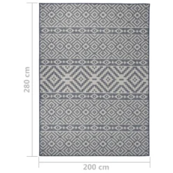 VIDAXL Tapis à Tissage Plat D'extérieur 200x280 Cm Rayures Bleues 11 VIDAXL Tapis à Tissage Plat D'extérieur 200x280 Cm Rayures Bleues -Konst Decor Magasin 6494a14e97e7c3.66329642