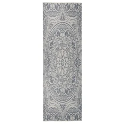 VIDAXL Tapis à Tissage Plat D'extérieur 80x250 Cm Motif Bleu