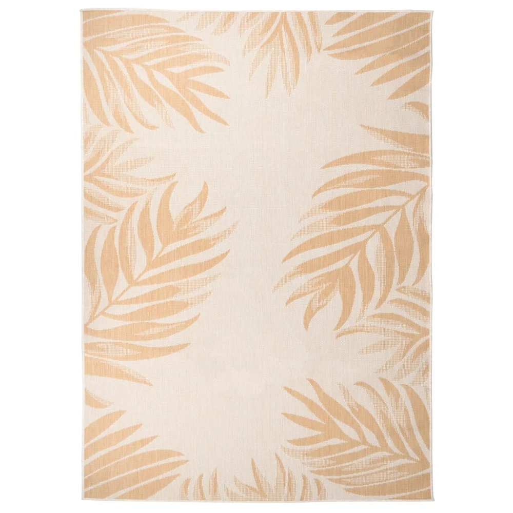 VIDAXL Tapis à Tissage Plat D'extérieur 120x170 Cm Motif De Feuille 1 VIDAXL Tapis à Tissage Plat D'extérieur 120x170 Cm Motif De Feuille