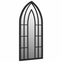 VIDAXL Miroir De Jardin Noir 70x30 Cm Fer Pour Utilisation Extérieure -Konst Decor Magasin 6494a15096c2f7.82192719
