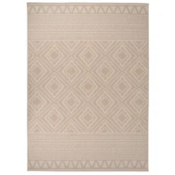 VIDAXL Tapis à Tissage Plat D'extérieur 200x280 Cm Rayures Brunes