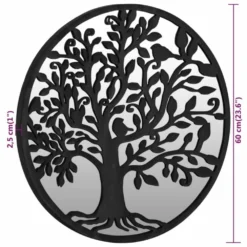 VIDAXL Miroir De Jardin Noir 60x2,5 Cm Fer Rond Utilisation Extérieure 11 VIDAXL Miroir De Jardin Noir 60x2,5 Cm Fer Rond Utilisation Extérieure -Konst Decor Magasin 6494a154aa4c98.89164204