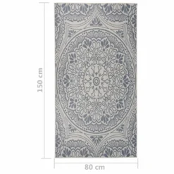 VIDAXL Tapis à Tissage Plat D'extérieur 80x150 Cm Motif Bleu 11 VIDAXL Tapis à Tissage Plat D'extérieur 80x150 Cm Motif Bleu -Konst Decor Magasin 6494a156d62418.71589738