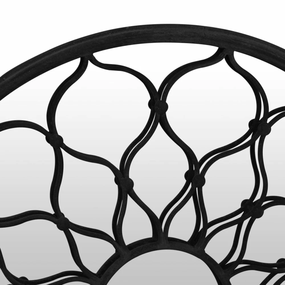 VIDAXL Miroir De Jardin Noir 40x3 Cm Fer Rond Utilisation Extérieure 5 VIDAXL Miroir De Jardin Noir 40x3 Cm Fer Rond Utilisation Extérieure – Image 5
