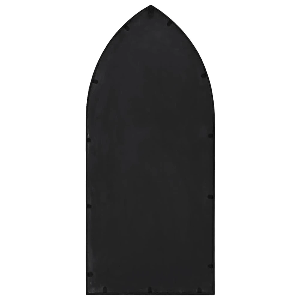VIDAXL Miroir De Jardin Noir 100x45 Cm Fer Pour Utilisation Extérieure 4 VIDAXL Miroir De Jardin Noir 100x45 Cm Fer Pour Utilisation Extérieure – Image 4