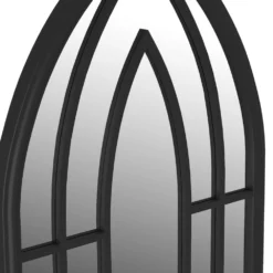 VIDAXL Miroir De Jardin Noir 100x45 Cm Fer Pour Utilisation Extérieure 10 VIDAXL Miroir De Jardin Noir 100x45 Cm Fer Pour Utilisation Extérieure -Konst Decor Magasin 6494a15ae11ec8.77637380
