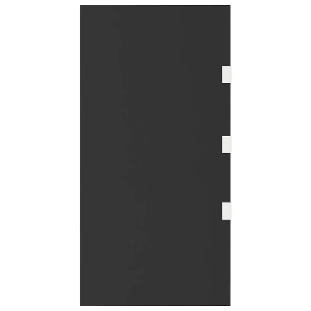 VIDAXL Panneaux Latéraux Pour Auvent De Porte 2 Pcs Noir Verre Trempé 5 VIDAXL Panneaux Latéraux Pour Auvent De Porte 2 Pcs Noir Verre Trempé – Image 5