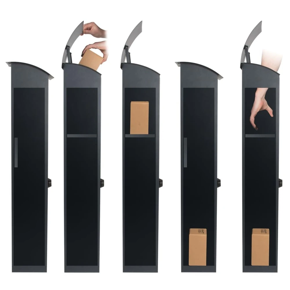 Perel Boîte Aux Colis Helsinki Gris Foncé 2 Perel Boîte Aux Colis Helsinki Gris Foncé – Image 2