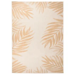 VIDAXL Tapis à Tissage Plat D'extérieur 200x280 Cm Motif De Feuille