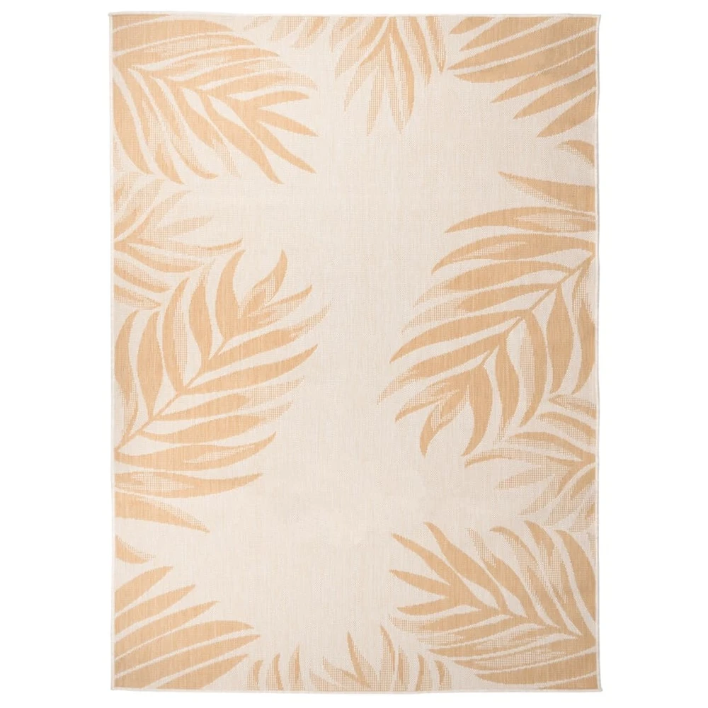 VIDAXL Tapis à Tissage Plat D'extérieur 200x280 Cm Motif De Feuille 1 VIDAXL Tapis à Tissage Plat D'extérieur 200x280 Cm Motif De Feuille