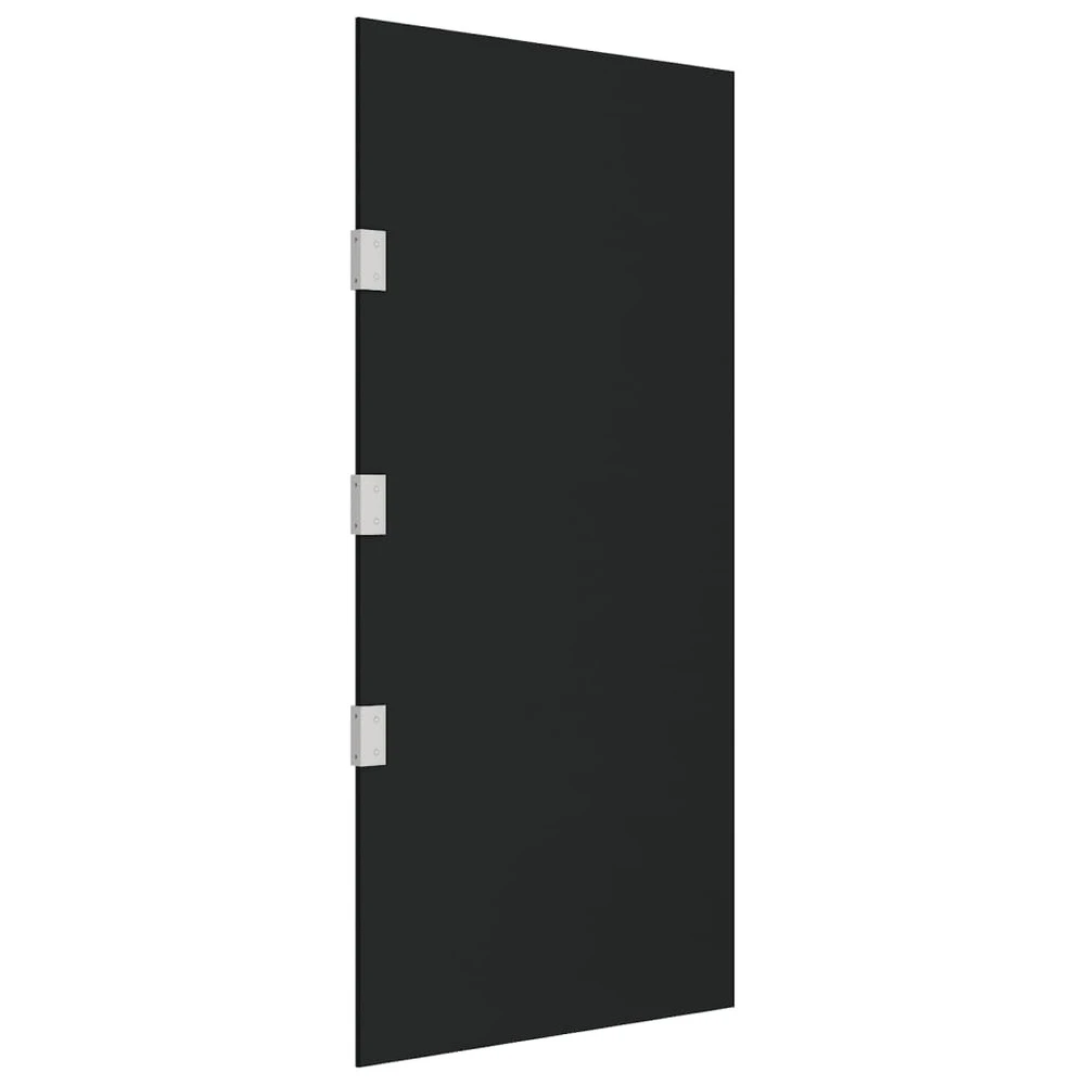 VIDAXL Panneau Latéral D'auvent De Porte Noir 50x100 Cm Verre Trempé 4 VIDAXL Panneau Latéral D'auvent De Porte Noir 50x100 Cm Verre Trempé – Image 4