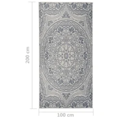 VIDAXL Tapis à Tissage Plat D'extérieur 100x200 Cm Motif Bleu 11 VIDAXL Tapis à Tissage Plat D'extérieur 100x200 Cm Motif Bleu -Konst Decor Magasin 6494a16b4210d2.63946782
