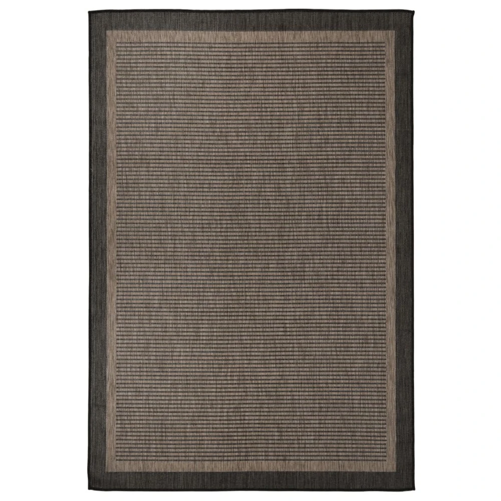 VIDAXL Tapis à Tissage Plat D'extérieur 160x230 Cm Marron Foncé 1 VIDAXL Tapis à Tissage Plat D'extérieur 160x230 Cm Marron Foncé