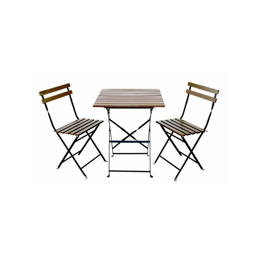 Kit Mobilier De Jardin Table+ 2 Chaises Pilante Kz Garden Bois Et Acier Jardin Terrasse 1 Kit Mobilier De Jardin Table+ 2 Chaises Pilante Kz Garden Bois Et Acier Jardin Terrasse