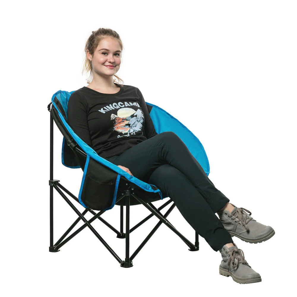 Fauteuil De Camping - Kingcamp - Forme Lune - 70 X 84 X 80 Cm 2 Fauteuil De Camping - Kingcamp - Forme Lune - 70 X 84 X 80 Cm – Image 2