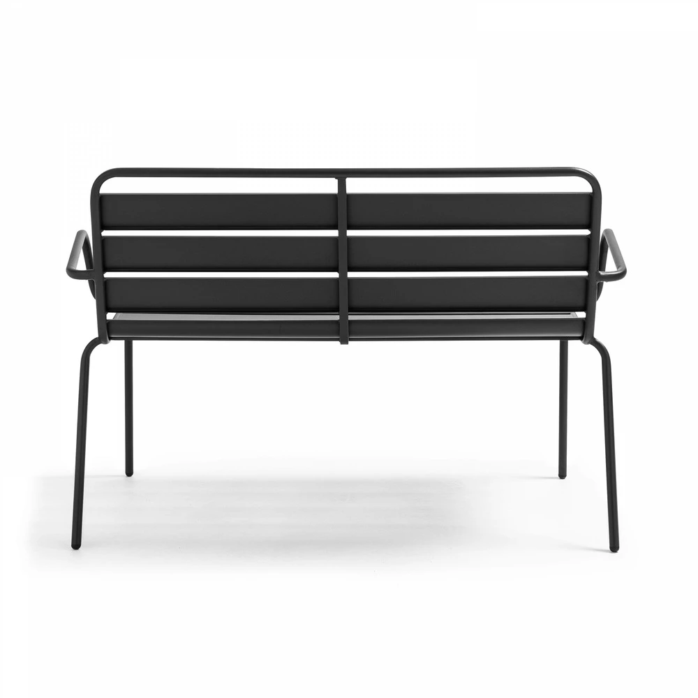 Banc De Jardin En Métal Anthracite 2 Banc De Jardin En Métal Anthracite – Image 2
