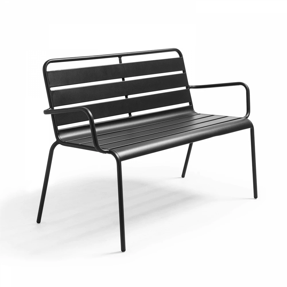 Banc De Jardin En Métal Anthracite 1 Banc De Jardin En Métal Anthracite