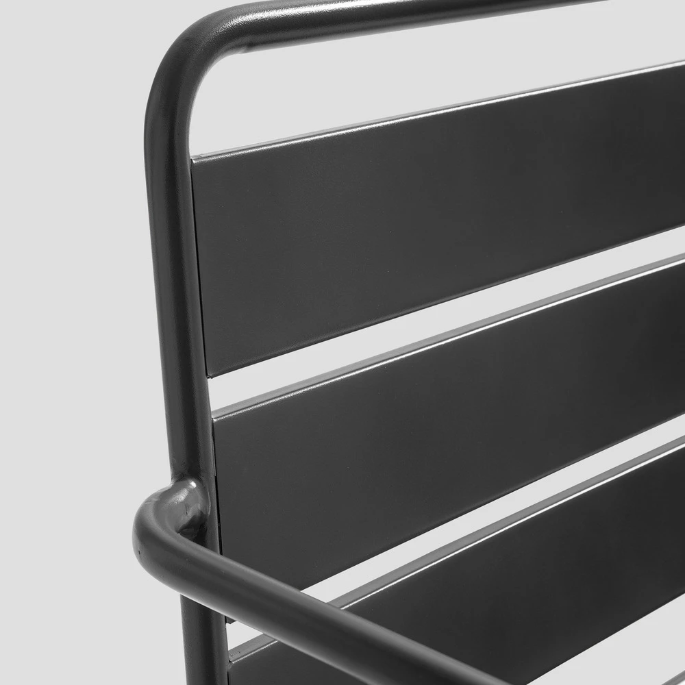 Canapé De Jardin En Métal Gris 2 Canapé De Jardin En Métal Gris – Image 2