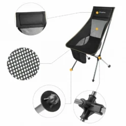 Chaise De Camping Pliable Avec Grand Dossier - Kingcamp - Noir - Sac De Transport Inclus 8 Chaise De Camping Pliable Avec Grand Dossier - Kingcamp - Noir - Sac De Transport Inclus -Konst Decor Magasin 6494abcfaff4d2.55952683