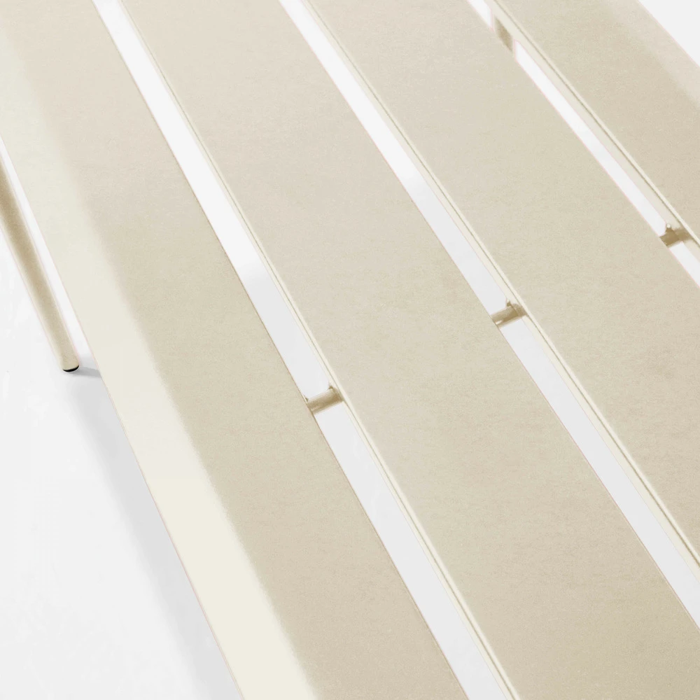 Banc De Jardin En Acier Ivoire 3 Banc De Jardin En Acier Ivoire – Image 3