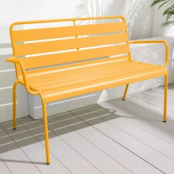 Banc De Jardin En Métal Jaune 9 Banc De Jardin En Métal Jaune -Konst Decor Magasin 6494abd2df59d0.18989579