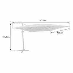 Parasol Déporté Molokai Rectangulaire 3x4m Bleu + Housse 8 Parasol Déporté Molokai Rectangulaire 3x4m Bleu + Housse -Konst Decor Magasin 6494abd473c358.07032066