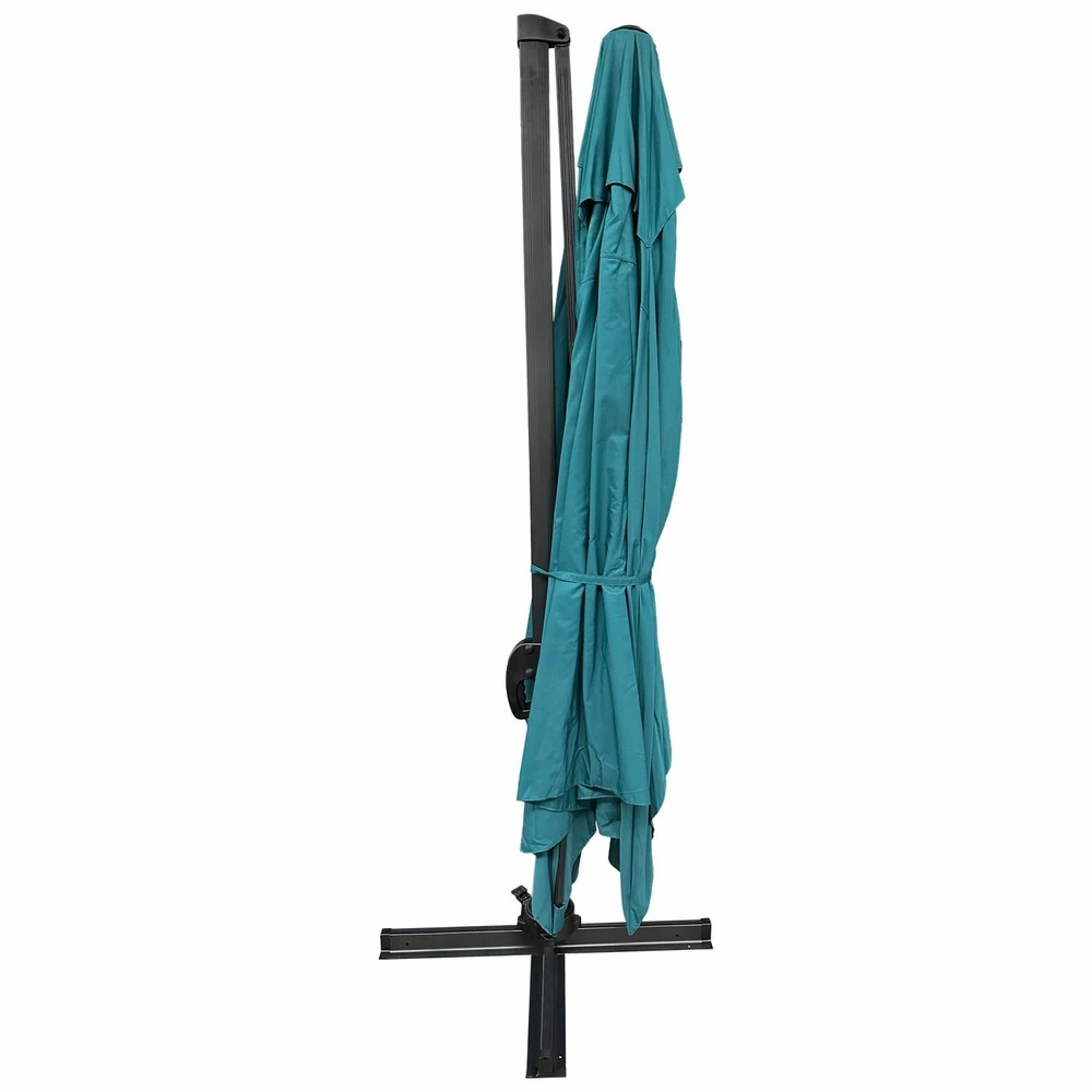 Parasol Déporté Molokai Rectangulaire 3x4m Bleu + Housse 2 Parasol Déporté Molokai Rectangulaire 3x4m Bleu + Housse – Image 2