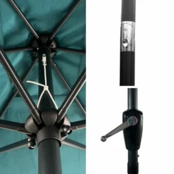 Parasol Droit Hapuna Rectangulaire 2x3m Bleu -Konst Decor Magasin 6494abd6352772.74281653