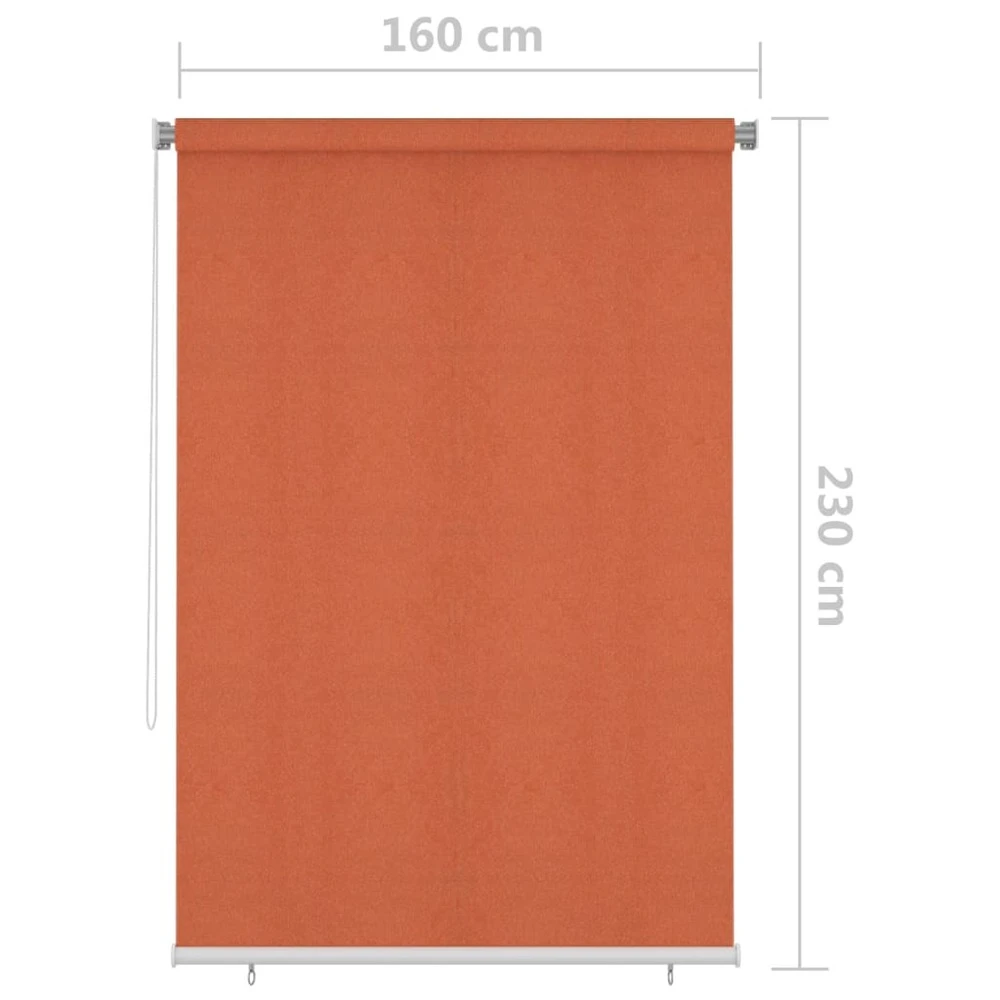 VIDAXL Store Roulant D'extérieur 160x230 Cm Orange 6 VIDAXL Store Roulant D'extérieur 160x230 Cm Orange – Image 6