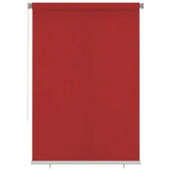 VIDAXL Store Roulant D'extérieur 160x230 Cm Rouge Pehd