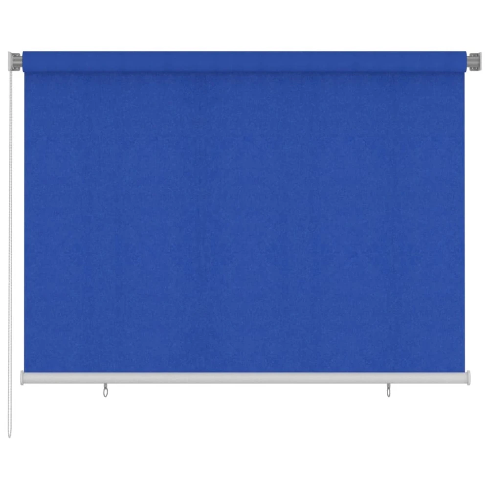 VIDAXL Store Roulant D'extérieur 200x140 Cm Bleu Pehd 1 VIDAXL Store Roulant D'extérieur 200x140 Cm Bleu Pehd