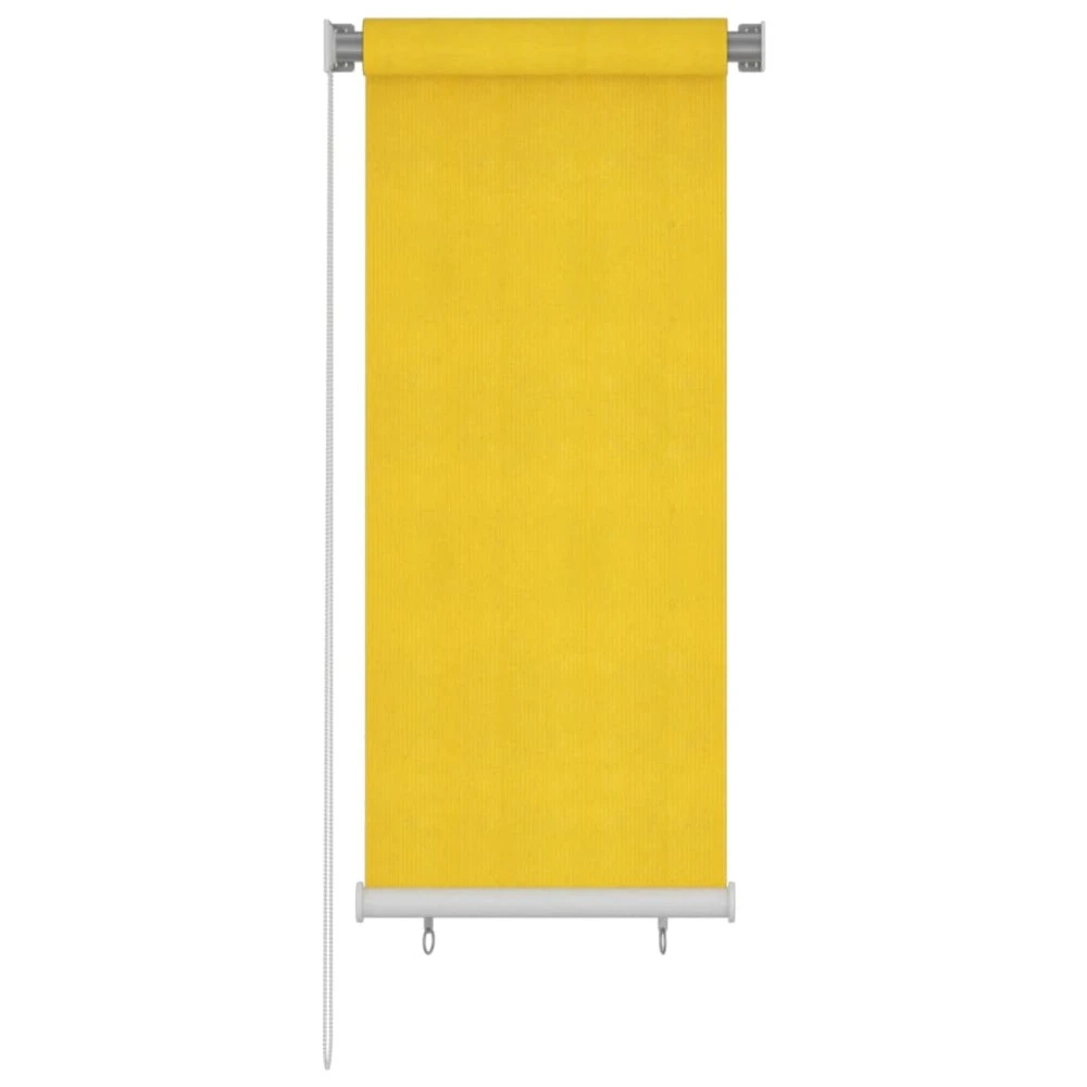 VIDAXL Store Roulant D'extérieur 60x140 Cm Jaune Pehd 1 VIDAXL Store Roulant D'extérieur 60x140 Cm Jaune Pehd