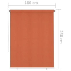 VIDAXL Store Roulant D'extérieur 180x230 Cm Orange 11 VIDAXL Store Roulant D'extérieur 180x230 Cm Orange -Konst Decor Magasin 6494b66ee9d8e0.19487248