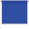 VIDAXL Store Roulant D'extérieur 160x140 Cm Bleu Pehd