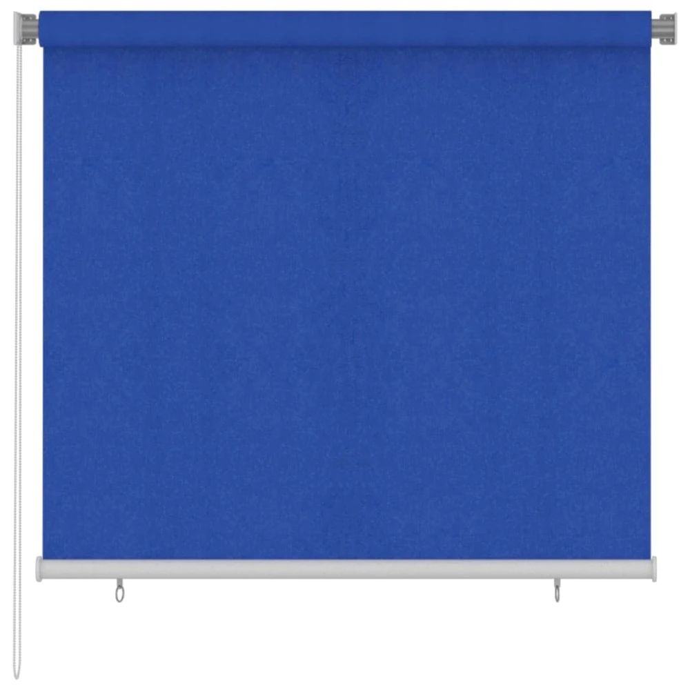 VIDAXL Store Roulant D'extérieur 160x140 Cm Bleu Pehd 1 VIDAXL Store Roulant D'extérieur 160x140 Cm Bleu Pehd