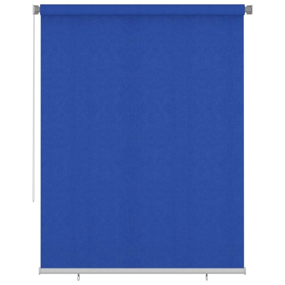 VIDAXL Store Roulant D'extérieur 180x230 Cm Bleu Pehd 1 VIDAXL Store Roulant D'extérieur 180x230 Cm Bleu Pehd