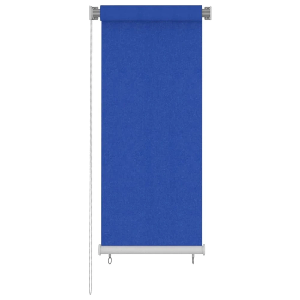 VIDAXL Store Roulant D'extérieur 60x140 Cm Bleu Pehd 1 VIDAXL Store Roulant D'extérieur 60x140 Cm Bleu Pehd