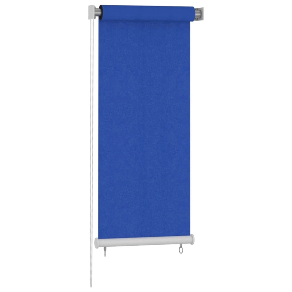 VIDAXL Store Roulant D'extérieur 60x140 Cm Bleu Pehd 2 VIDAXL Store Roulant D'extérieur 60x140 Cm Bleu Pehd – Image 2