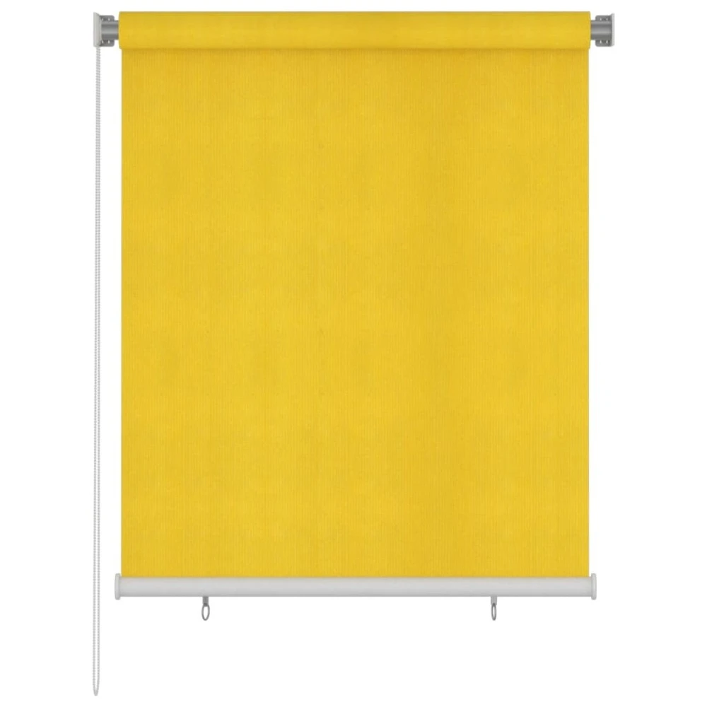 VIDAXL Store Roulant D'extérieur 120x140 Cm Jaune Pehd 1 VIDAXL Store Roulant D'extérieur 120x140 Cm Jaune Pehd