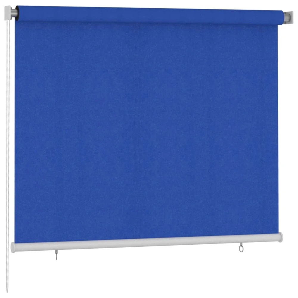 VIDAXL Store Roulant D'extérieur 180x140 Cm Bleu Pehd 2 VIDAXL Store Roulant D'extérieur 180x140 Cm Bleu Pehd – Image 2