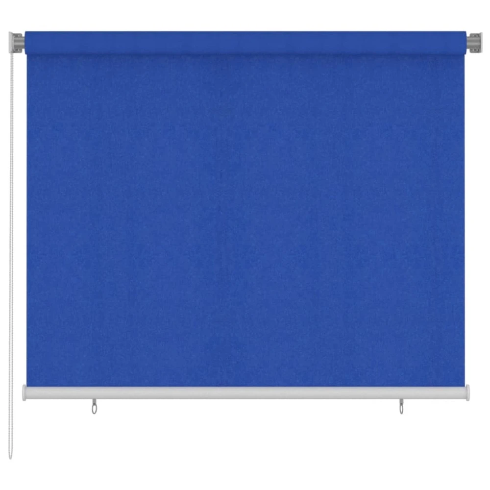 VIDAXL Store Roulant D'extérieur 180x140 Cm Bleu Pehd 1 VIDAXL Store Roulant D'extérieur 180x140 Cm Bleu Pehd