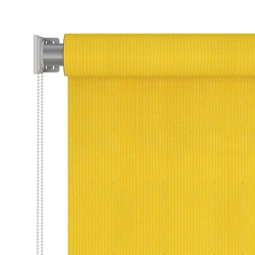 VIDAXL Store Roulant D'extérieur 100x140 Cm Jaune Pehd 3 VIDAXL Store Roulant D'extérieur 100x140 Cm Jaune Pehd – Image 3