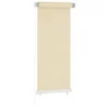 VIDAXL Store Roulant D'extérieur Crème 60x140 Cm Pehd