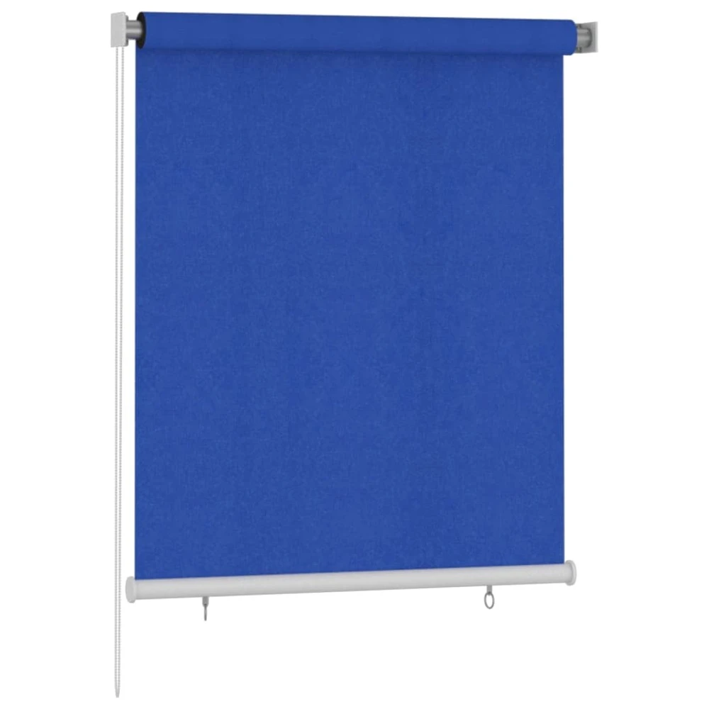 VIDAXL Store Roulant D'extérieur 120x140 Cm Bleu Pehd 2 VIDAXL Store Roulant D'extérieur 120x140 Cm Bleu Pehd – Image 2