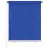 VIDAXL Store Roulant D'extérieur 120x140 Cm Bleu Pehd