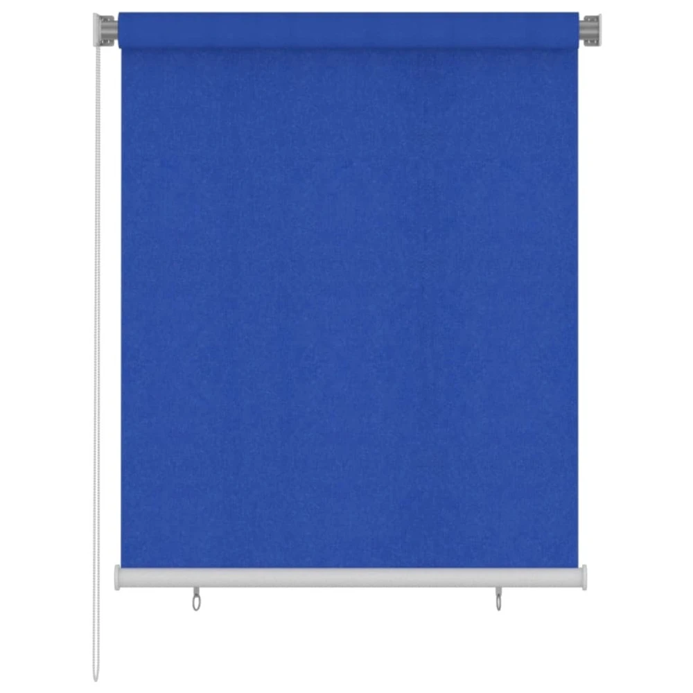 VIDAXL Store Roulant D'extérieur 120x140 Cm Bleu Pehd 1 VIDAXL Store Roulant D'extérieur 120x140 Cm Bleu Pehd