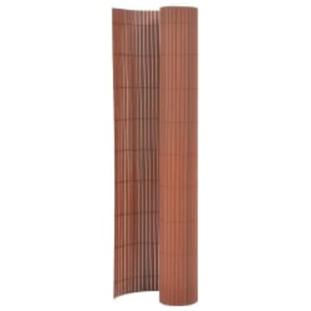 VIDAXL Clôture De Jardin Double Face 110x500 Cm Marron 1 VIDAXL Clôture De Jardin Double Face 110x500 Cm Marron